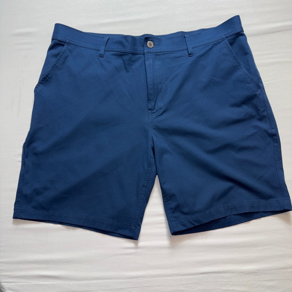 32 Degrees Cool Mens Stretch Performance Shorts Navy Blue Size 40 Golf Active